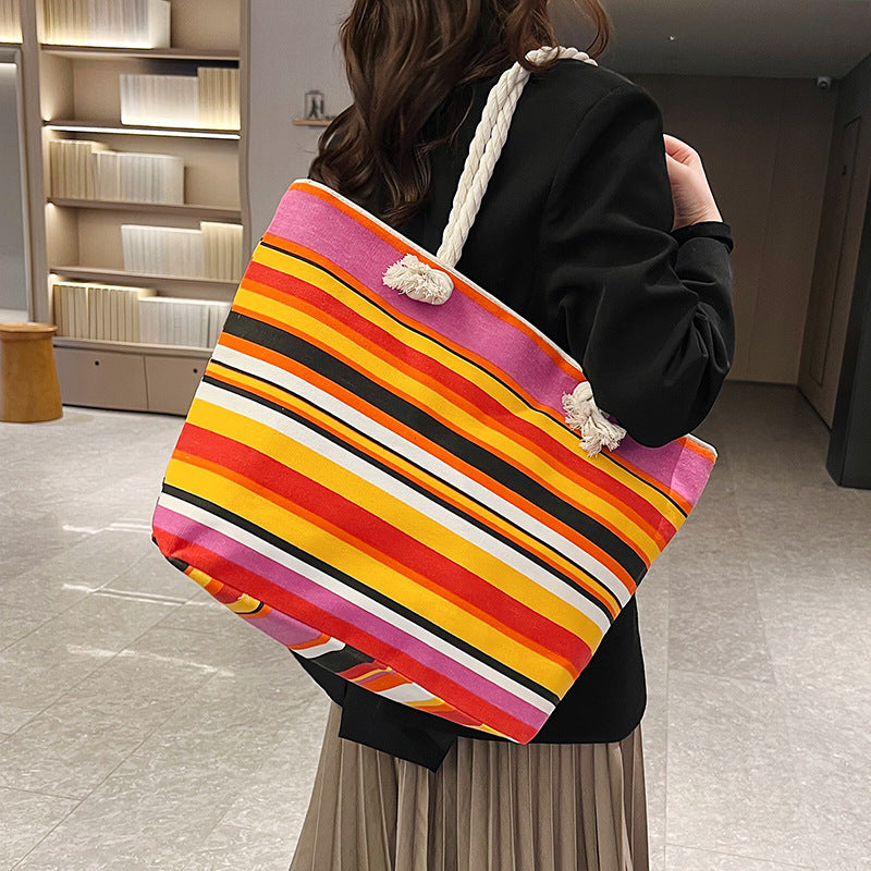 Wholesale Ethnic Style Canvas Shoulder Bag